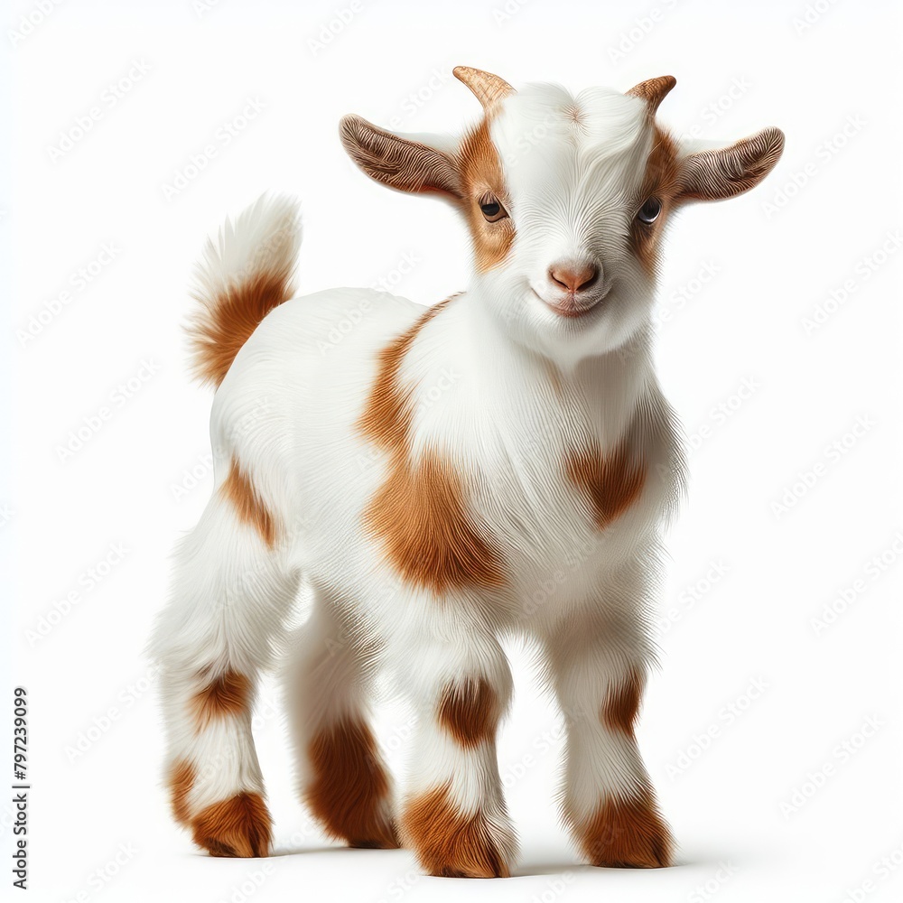 Goat isolated on a white background Goat isolated on a white background