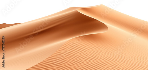 Nature Sand dunes PNG hot Sahara Desert isolated on white and transparent background - Heat Dry Oasis Exploration Landscape