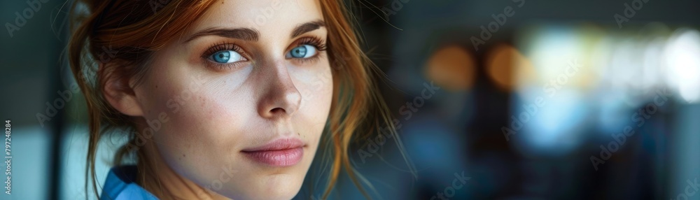 Fototapeta premium Illustration of caring nurse