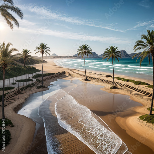 Tropical Paradise, A Serene Beachfront Oasis (ID: 797248444)