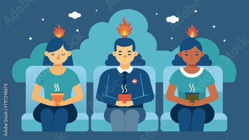 Nestled into the heated seats employees can feel their pores opening up and toxins being released from their bodies providing a detoxifying effect..
