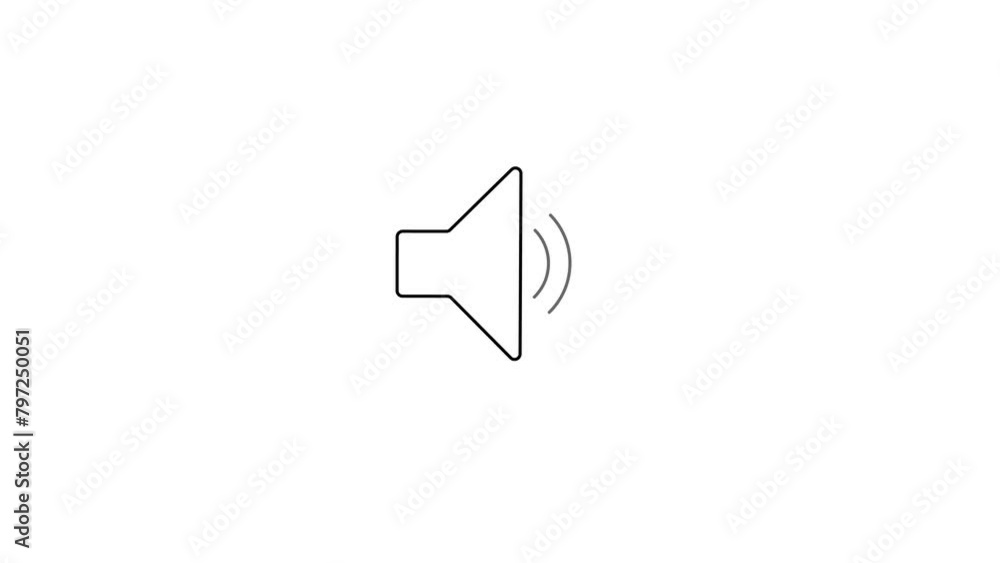 Sound, music, speaker Audio technology, music, and sound. 4k Animation of speaker volume. Sound, music, speaker Audio technology, music, and sound. 4k Animation of speaker volume.