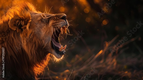 closeup of a roaring lions mouth in maasai mara kenya 4k wildlife wallpaper