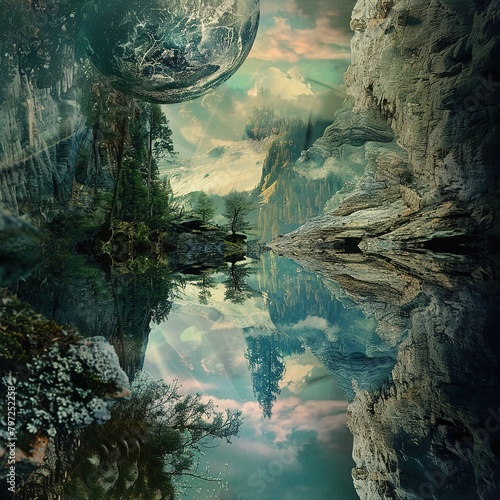 A dream of a mirror world  where everything is reversed and offers a new perspective