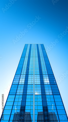 Commercial office building exterior, architectural photography