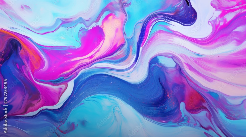 Vibrant Abstract Swirls of Color