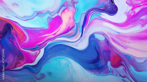Vibrant Abstract Swirls of Color