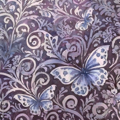 mother-of-pearl butterfly pattern