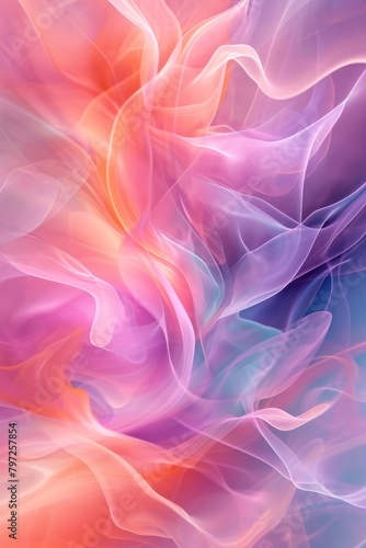 Abstract Colorful Swirl Background