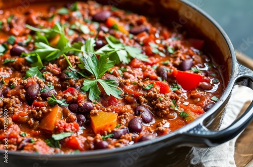 Hearty Homemade Chili in a Pot