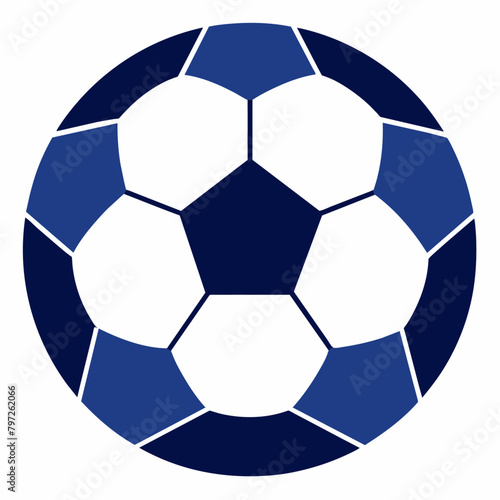 Soccer ball icon solid white background  6 