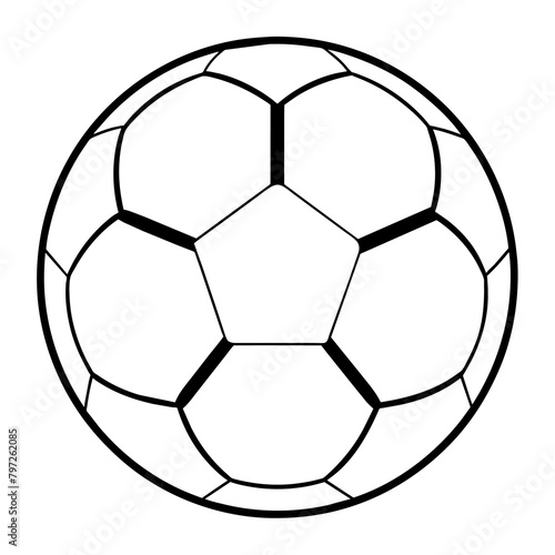 Soccer ball icon solid white background  12 