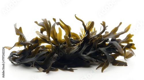 oceanic oddity codium seaweed isolated on white still life photo photo