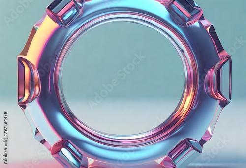 Vector representative of rhe ring isolated on soft colored background, ring depiction  photo