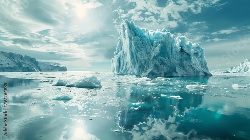 melting glaciers and rising sea levels dire consequences of global warming thoughtprovoking environmental concept