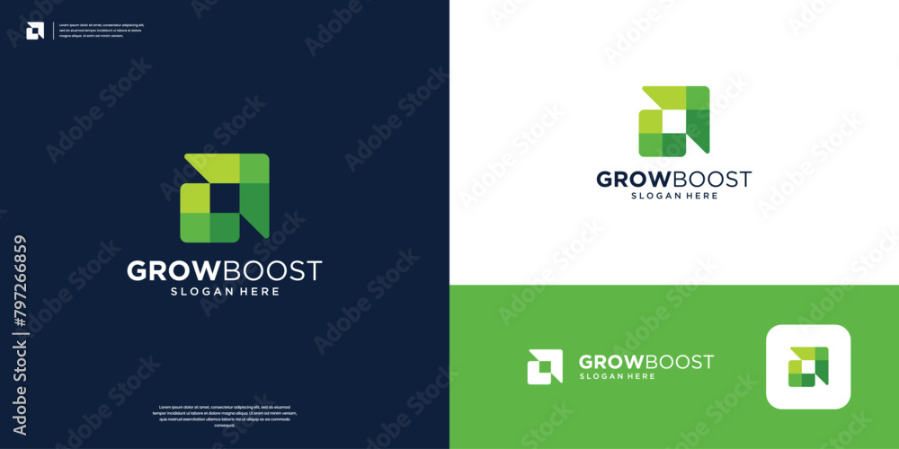 Minimal overlap arrow logo design template. Modern financial growth icon logo. Minimal overlap arrow logo design template. Modern financial growth icon logo.