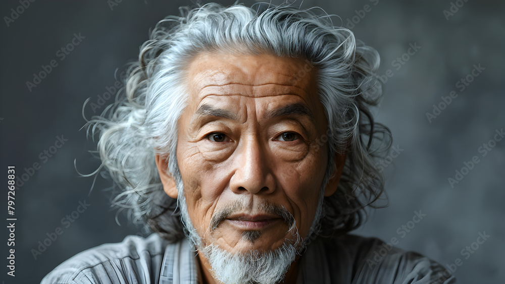 Curly Mane: Portrait of Elderly Gentleman, Wavy Wisdom: Old Man with Curly Hair, Timeless Curls: Elderly Man's Curly Hairstyle, Aged Elegance: Portrait of Curly-haired Senior Curly Mane: Portrait of Elderly Gentleman, Wavy Wisdom: Old Man with Curly Hair, Timeless Curls: Elderly Man's Curly Hairstyle, Aged Elegance: Portrait of Curly-haired Senior