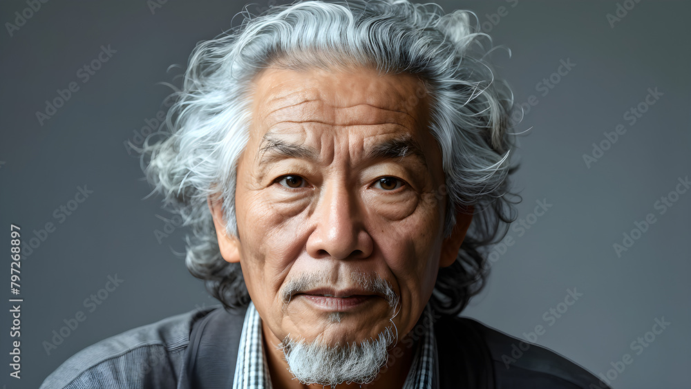Curly Mane: Portrait of Elderly Gentleman, Wavy Wisdom: Old Man with Curly Hair, Timeless Curls: Elderly Man's Curly Hairstyle, Aged Elegance: Portrait of Curly-haired Senior Curly Mane: Portrait of Elderly Gentleman, Wavy Wisdom: Old Man with Curly Hair, Timeless Curls: Elderly Man's Curly Hairstyle, Aged Elegance: Portrait of Curly-haired Senior