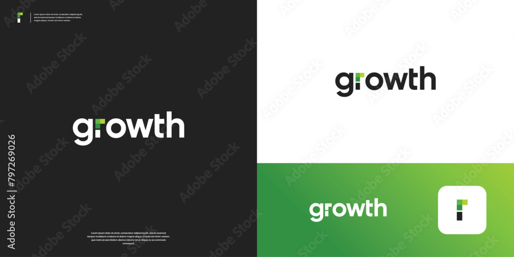Modern growth financial logo design. Overlap arrow shape on letter R logo template. Modern growth financial logo design. Overlap arrow shape on letter R logo template.
