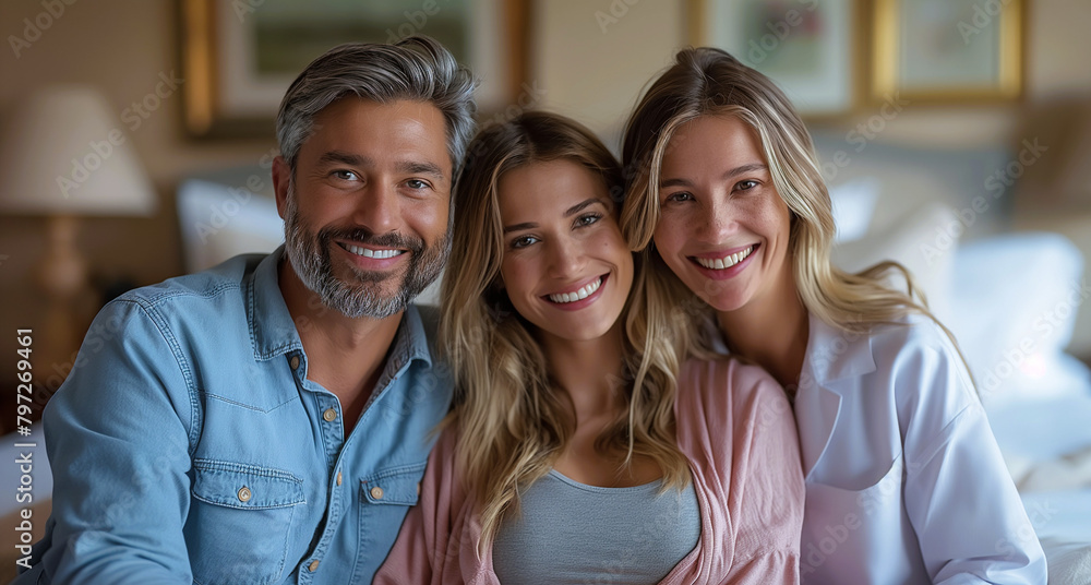 A portrait of three beautiful siblings A portrait of three beautiful siblings
