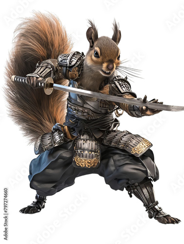 Samurai Squirrel Ready To Action