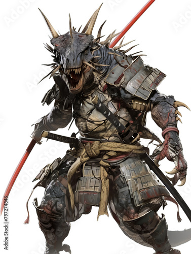Samurai Trex in Armor