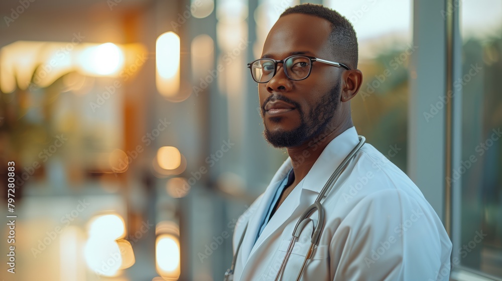 Portrait of a doctor in a hospital Portrait of a doctor in a hospital