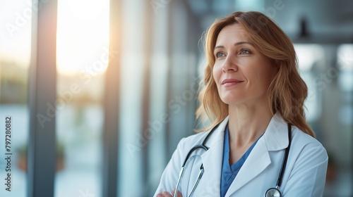 Portrait of a doctor in a hospital © Mechastock