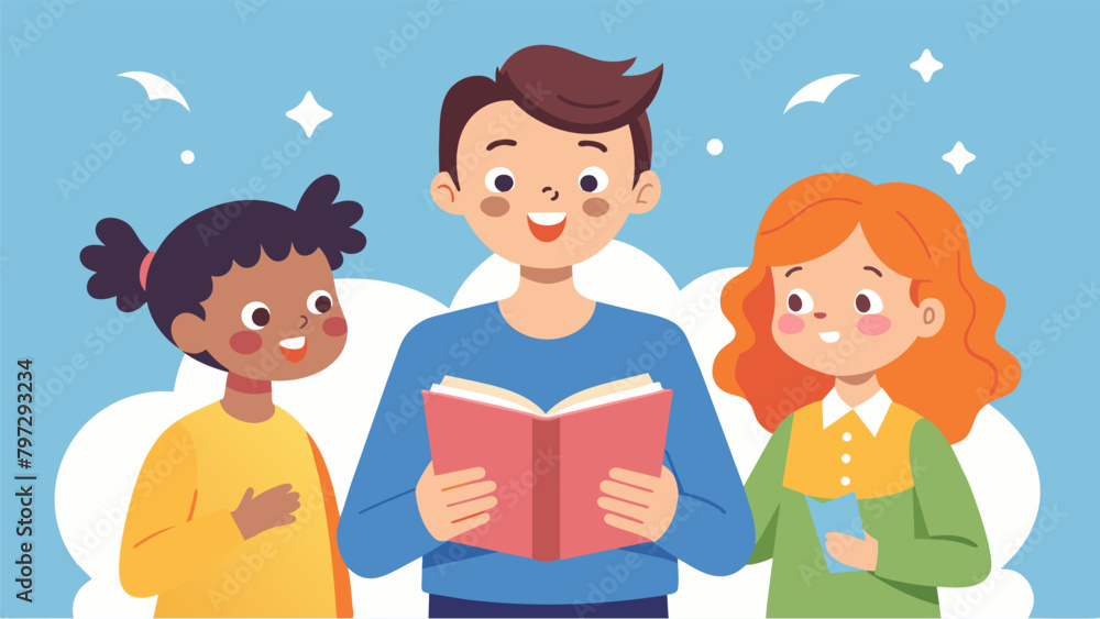With a sense of accomplishment and nervous excitement a child reads their story aloud to their family on Young Authors Day eager to hear their With a sense of accomplishment and nervous excitement a child reads their story aloud to their family on Young Authors Day eager to hear their