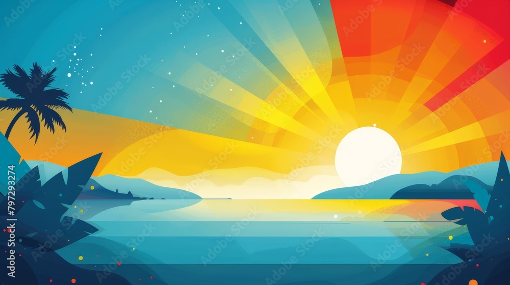 summer design multicolored abstract background