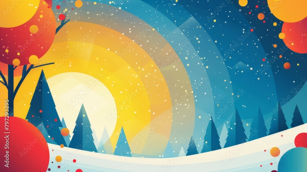 winter design multicolored abstract background winter design multicolored abstract background