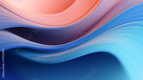 Beautiful Abstract 3D Background with Smooth Silky Shapes. photo