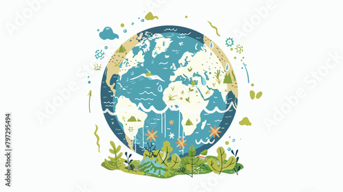 Business graphics of saving earth © Ayyan