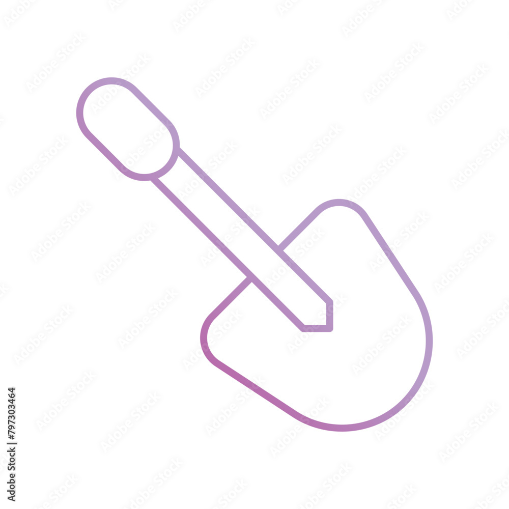 shovel icon with white background vector stock illustration shovel icon with white background vector stock illustration