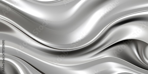 a close up of a silver wave
