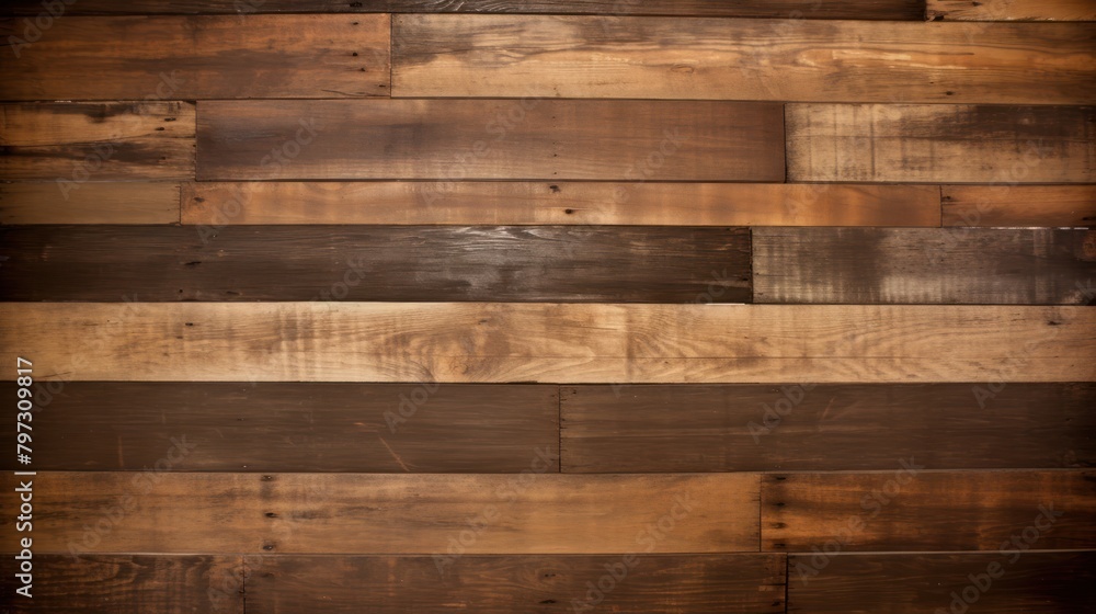 Naklejka premium a wood planks on a wall