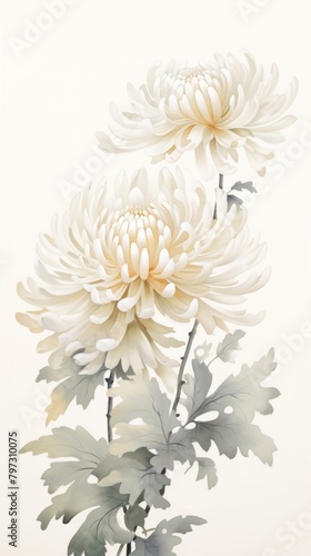 Flower chrysanths pattern dahlia.