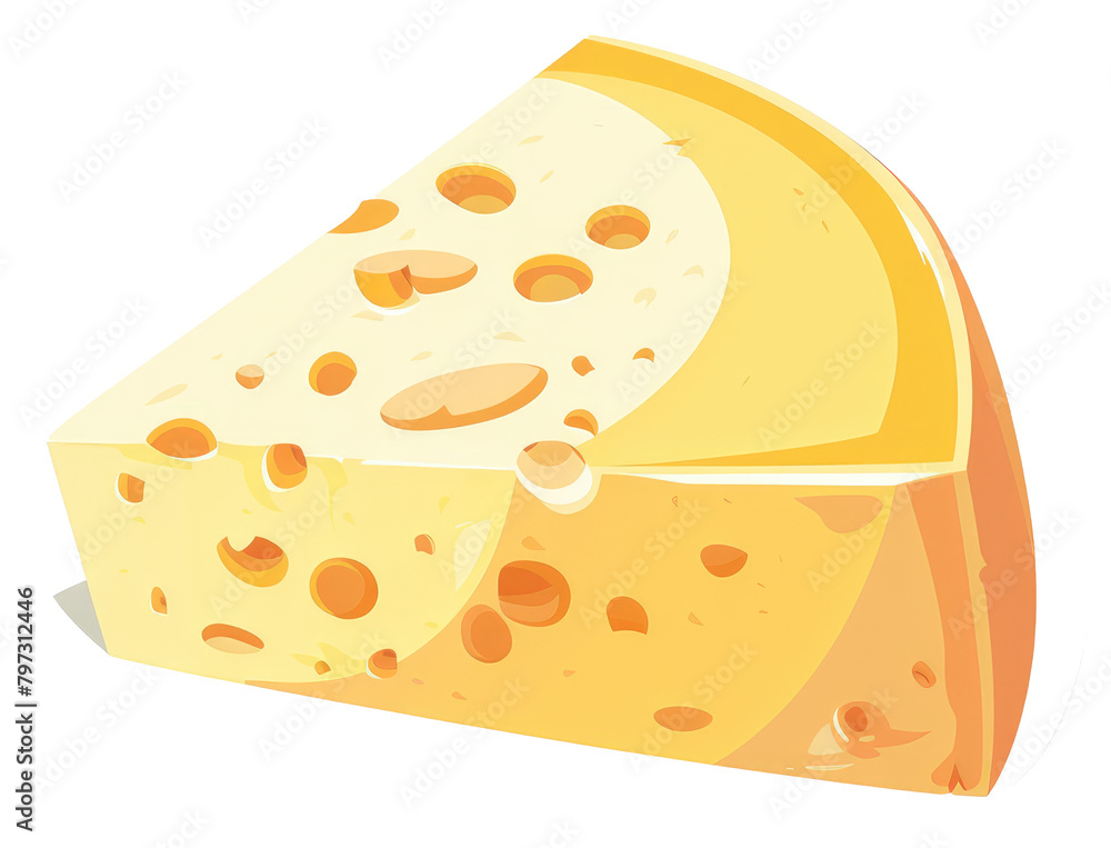 Piece of tasty gourmet cheese
