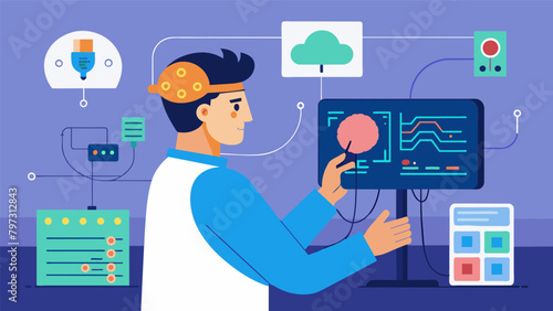 Through a complex interface the technician monitors the signals and responses of the brain implant making necessary adjustments to optimize its.