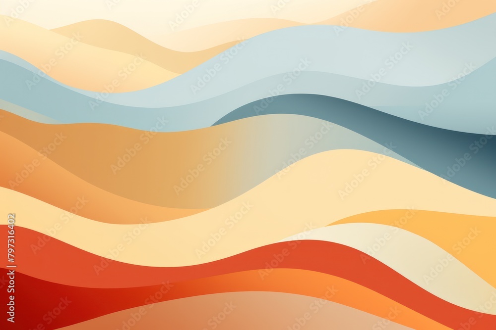 Fototapeta premium a colorful waves in a desert