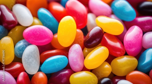 a pile of jelly beans photo