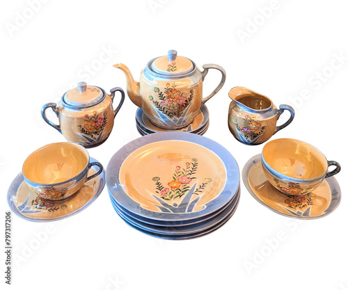 Image of Beautiful Tea Cups Set