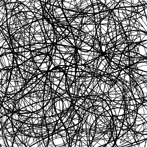 The dense line mass consists of fishing line, ropes or wires, all tangled together.