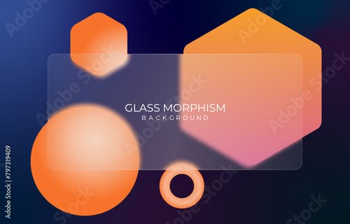 BACKGROUND 69 GLASS MORPHISM EFFECT