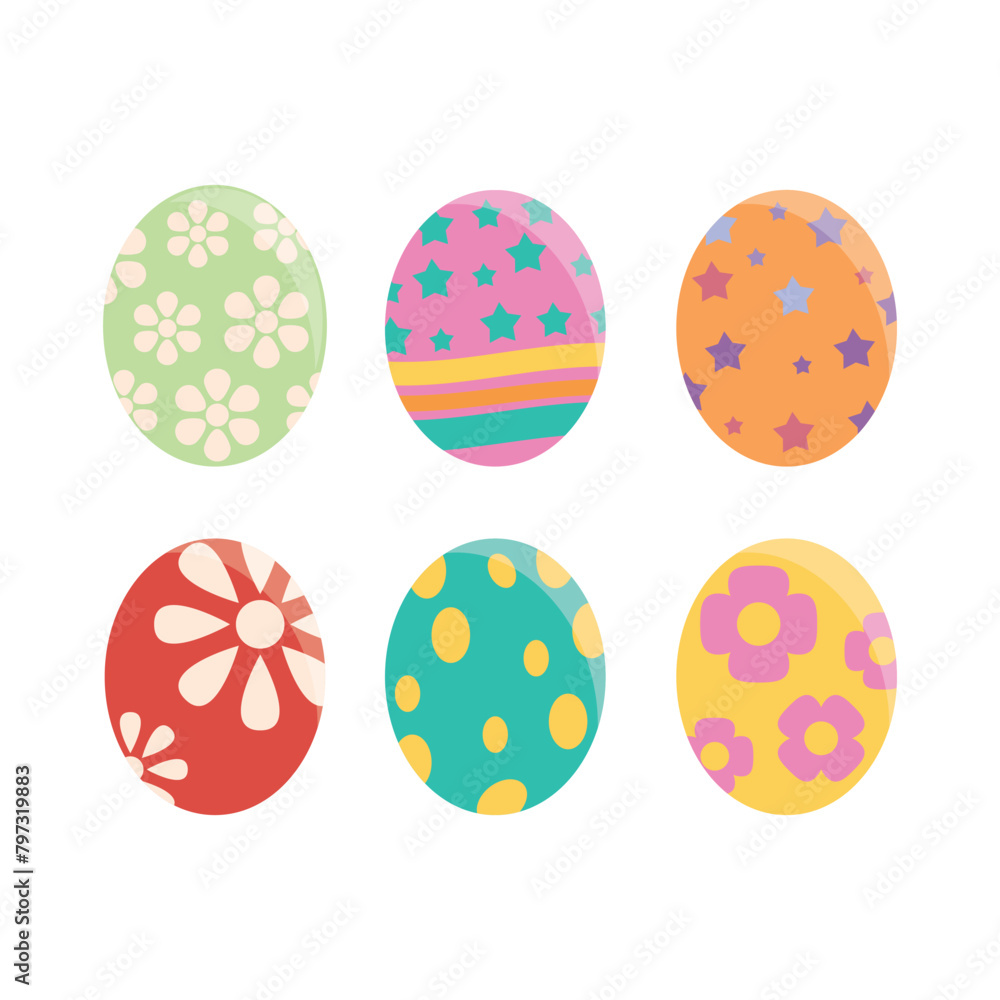 Easter egg flat design Easter egg flat design