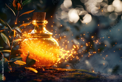 Captivating Alchemical Potion in Cinematic Photographic Style with Prime and Details