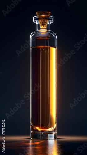 Wallpaper Mural Captivating Longevity Elixir in Elegant Bottle on Dark Backdrop Torontodigital.ca