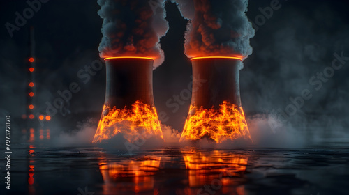 Debate on Nuclear Energy's Role in Reducing Carbon Emissions:A Cinematic Photographic with