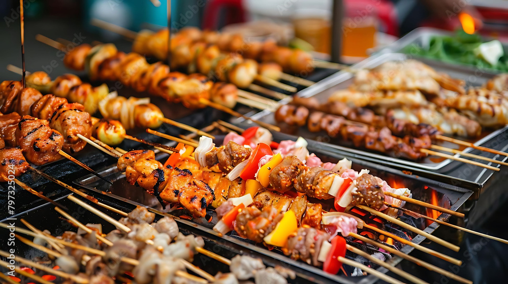 street food delights on display at the market
