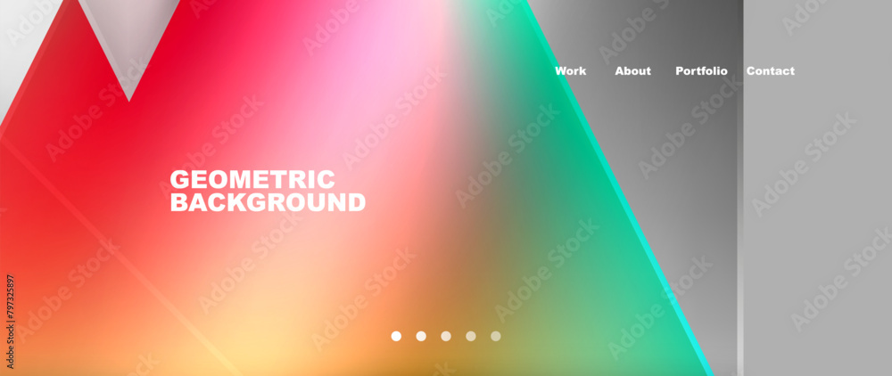 A vibrant geometric background featuring a rainbow of colors including magenta, with various shapes like triangles and rectangles, creating a dynamic space for graphics and events A vibrant geometric background featuring a rainbow of colors including magenta, with various shapes like triangles and rectangles, creating a dynamic space for graphics and events